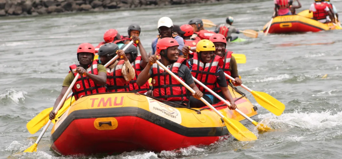 White water rafting in Uganda