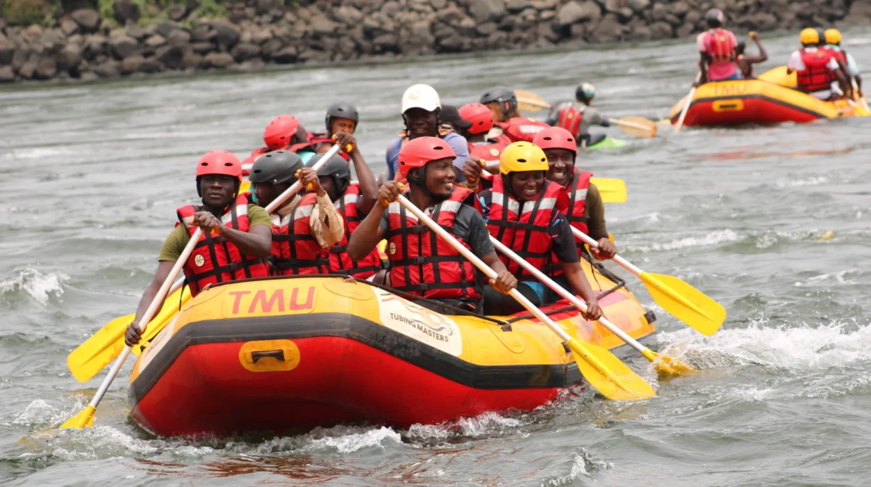 White water rafting in Uganda
