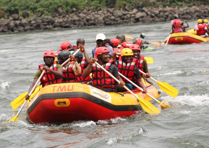 White water rafting in Uganda