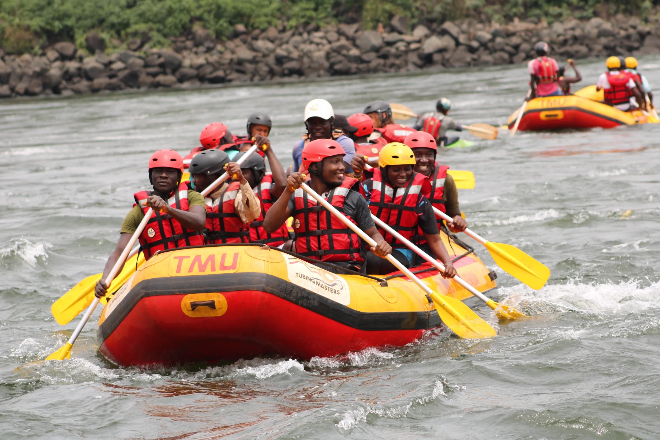 White water rafting in Uganda