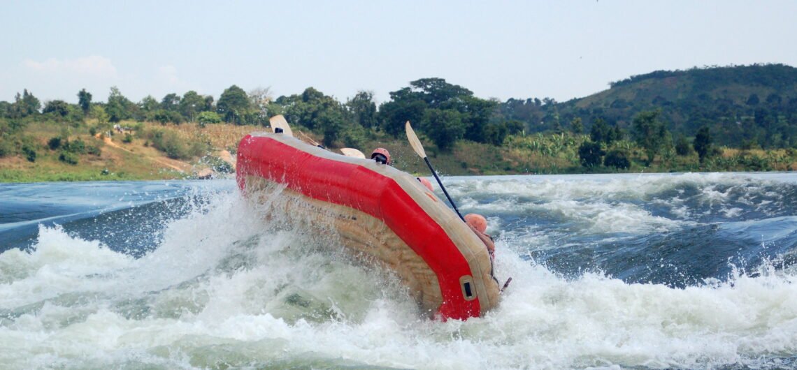 Rafting on River Nile in Jinja.