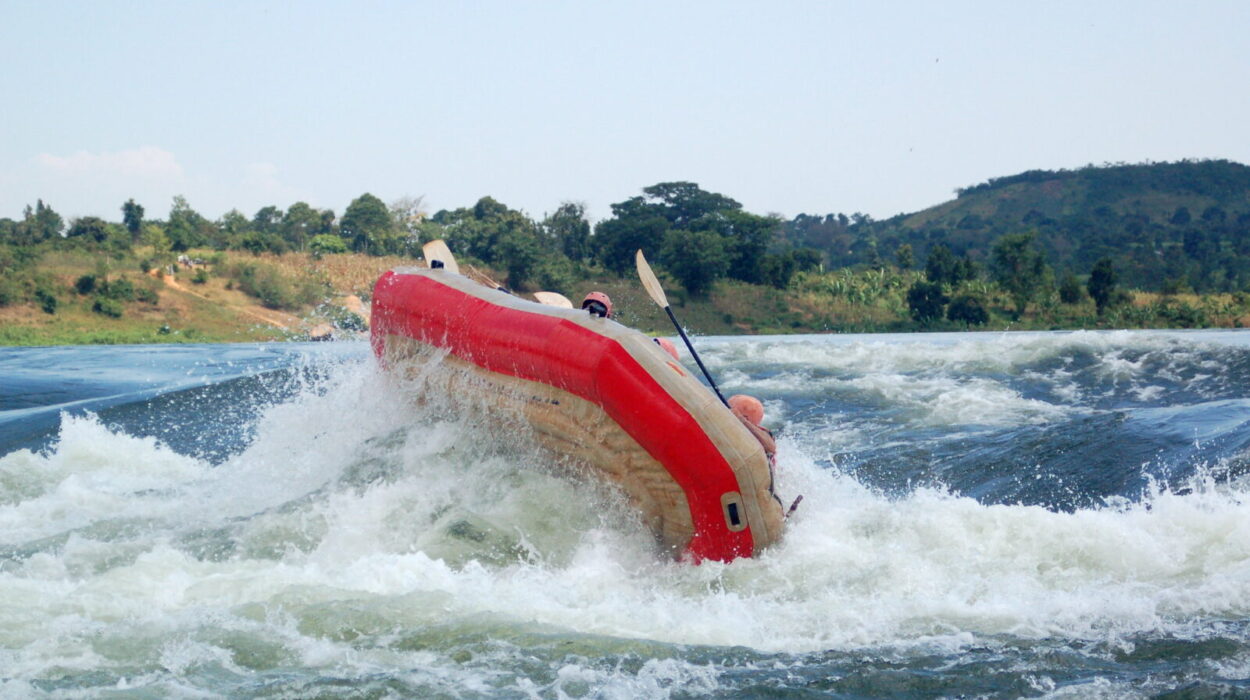 Rafting on River Nile in Jinja.
